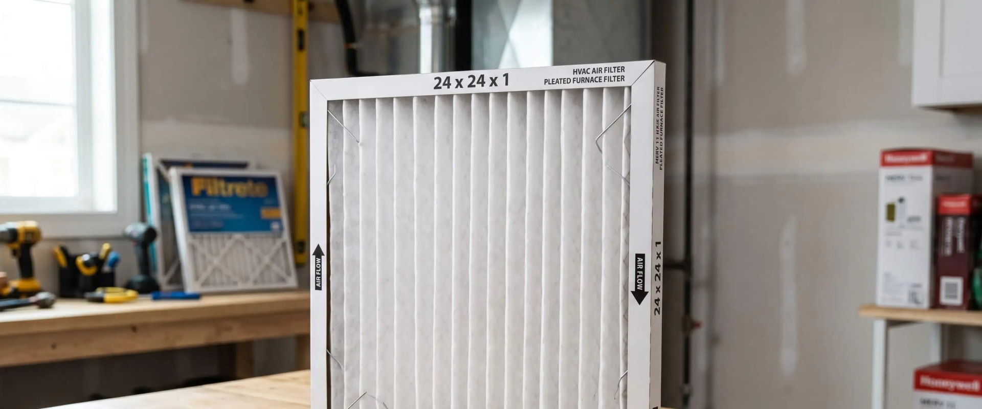 24x24x1 Air Filter for Homes With Renovation Dust